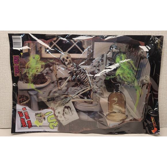 Halloween Gotcha Terror Zones The Bathroom 3-D Hole In The Wall Effect 15" x 10" - Picture 1 of 3